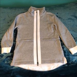 - Lululemon Gray White Light Warmth Jacket -…